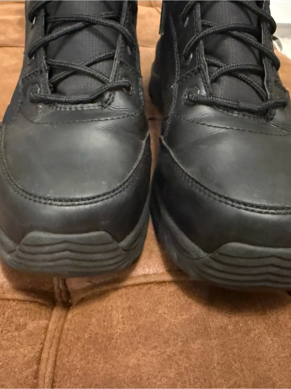 Men's Black Tactical Lace-Up Boots
